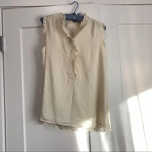 J.Crew Cream Silk Blend Blouse